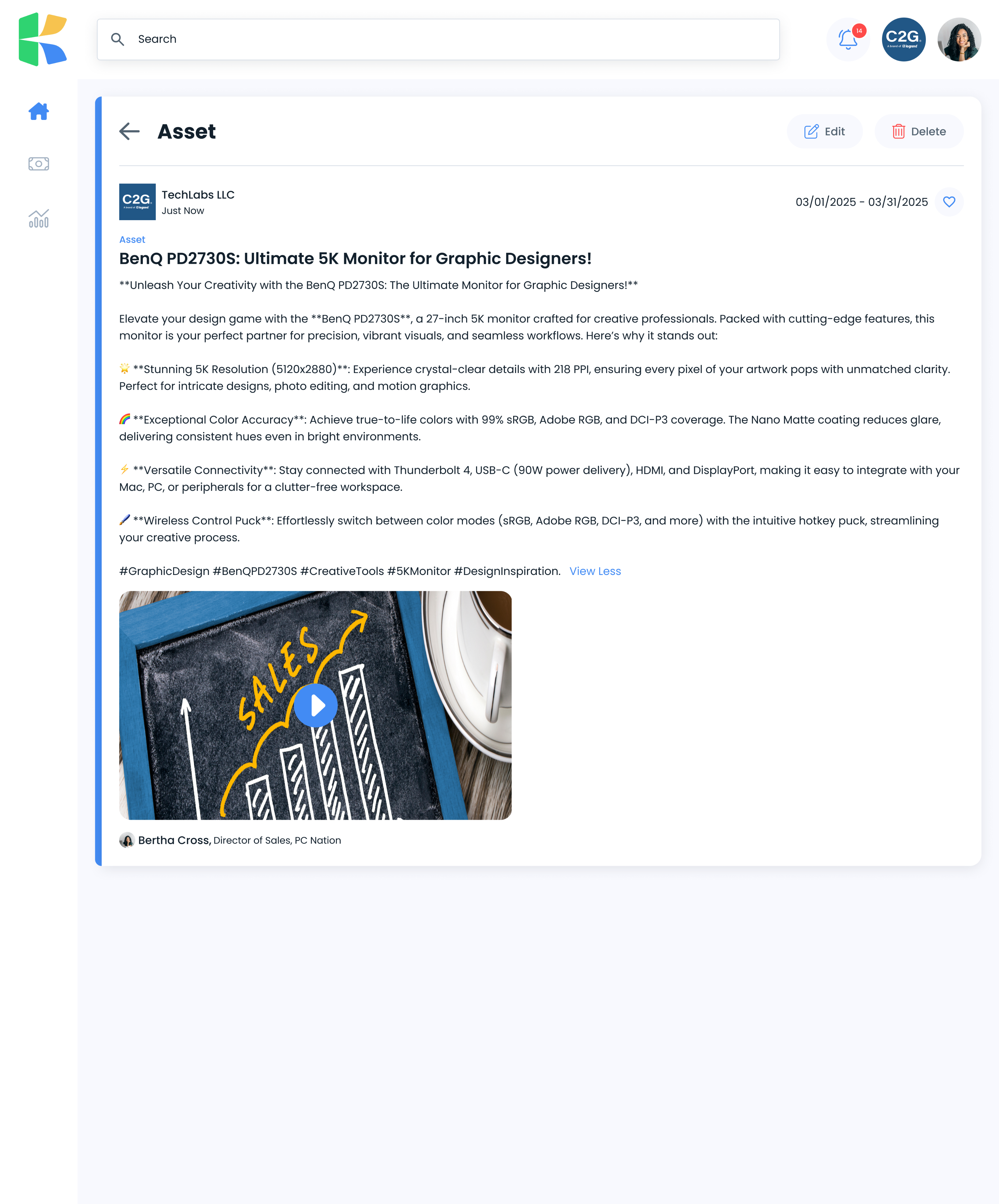 Asset detail